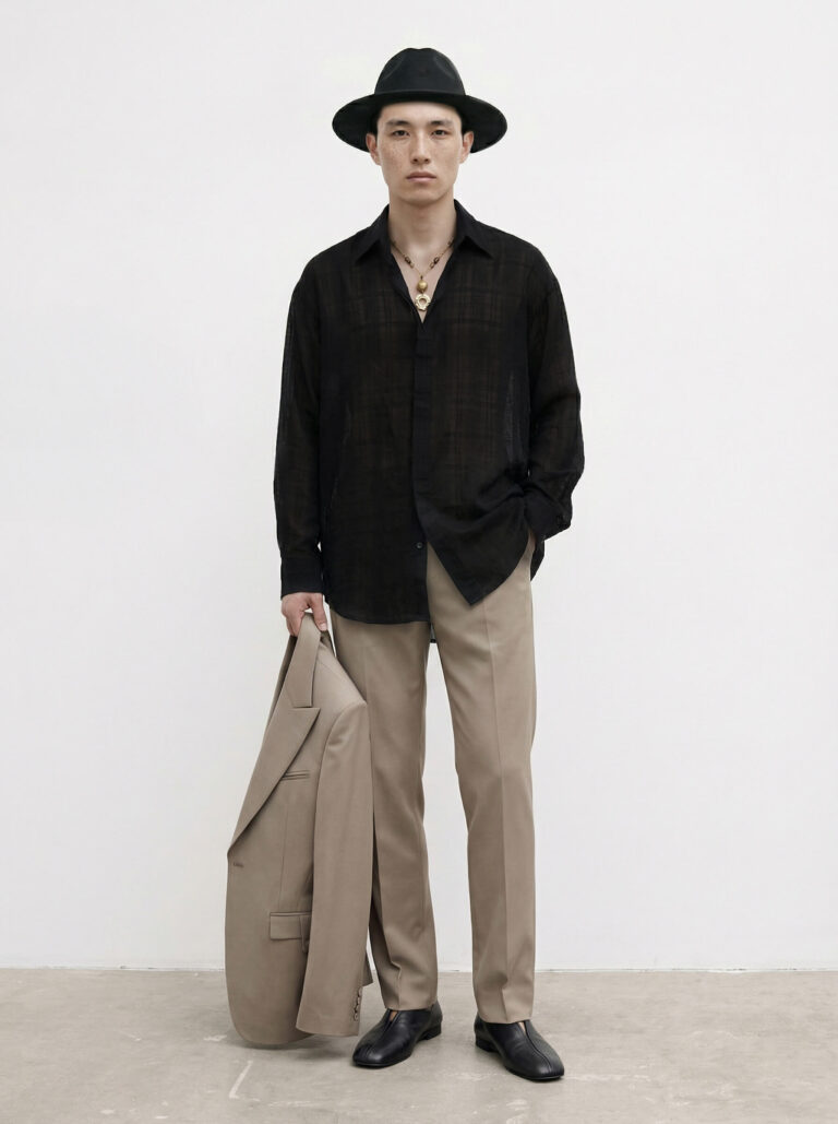 Shirt Lunaris Sheer Black