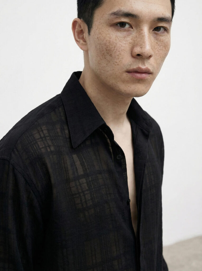 Shirt Lunaris Sheer Black